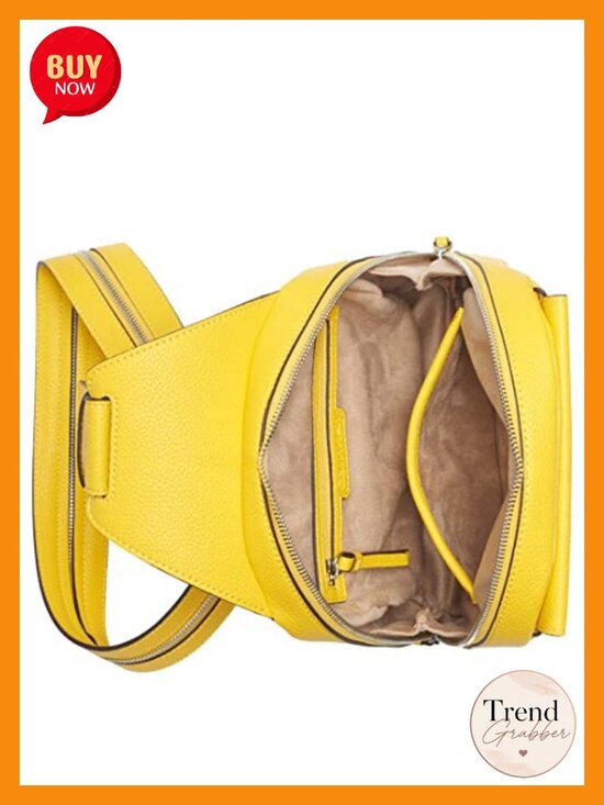 Convertible Vegan Leather Backpack, Monogram Detail, Gold Hardware, Fits 13\
